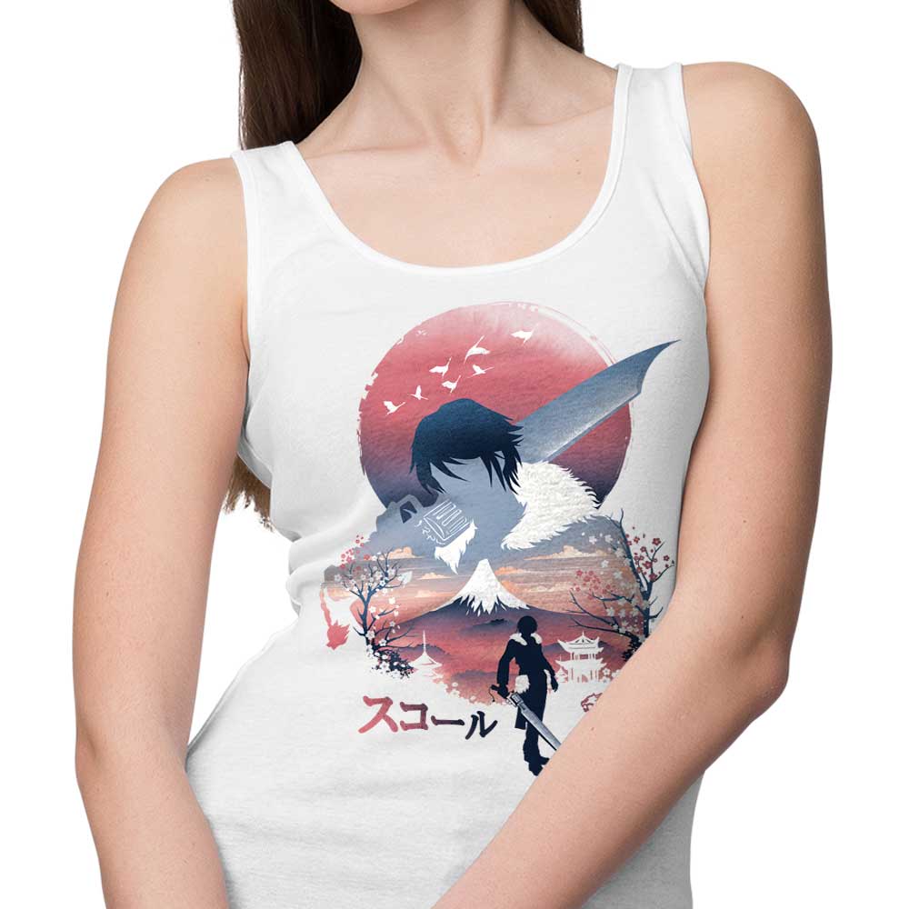 Stylish Squall Ukiyo-e Design Men's and Women's Unisex Tank Top