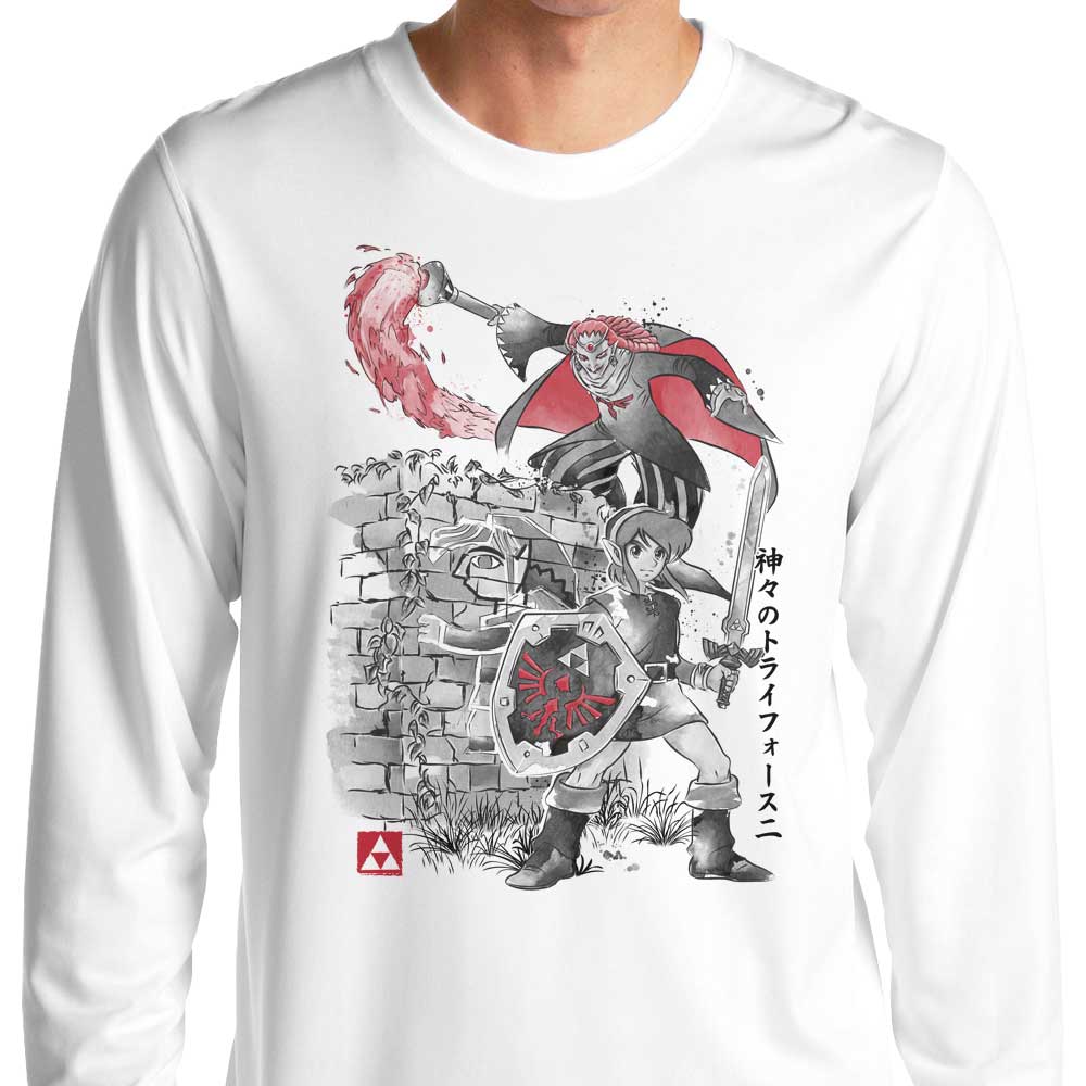 Dr. Monekers' Between Worlds Sumi-e Long Sleeve Comfortable T-Shirt