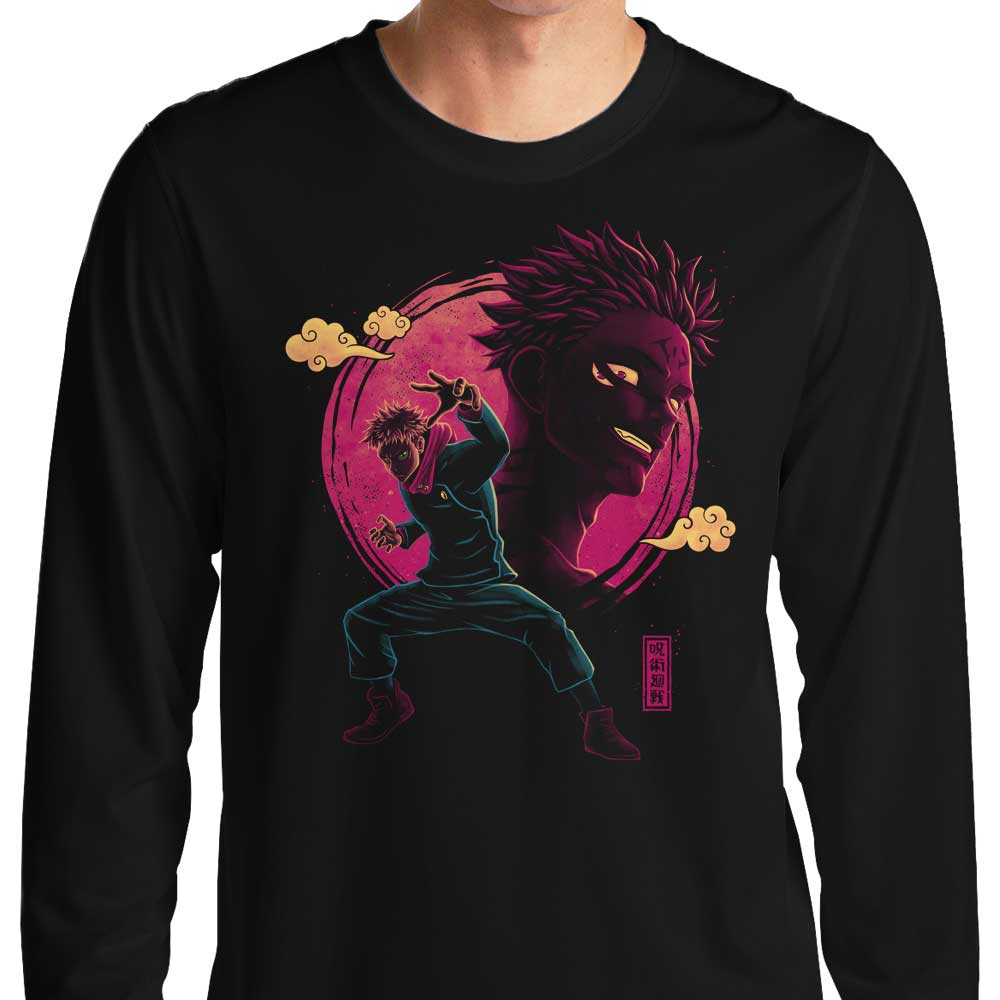 Teesgeex's Long Sleeve 'King of Curses' Stylish T-Shirt