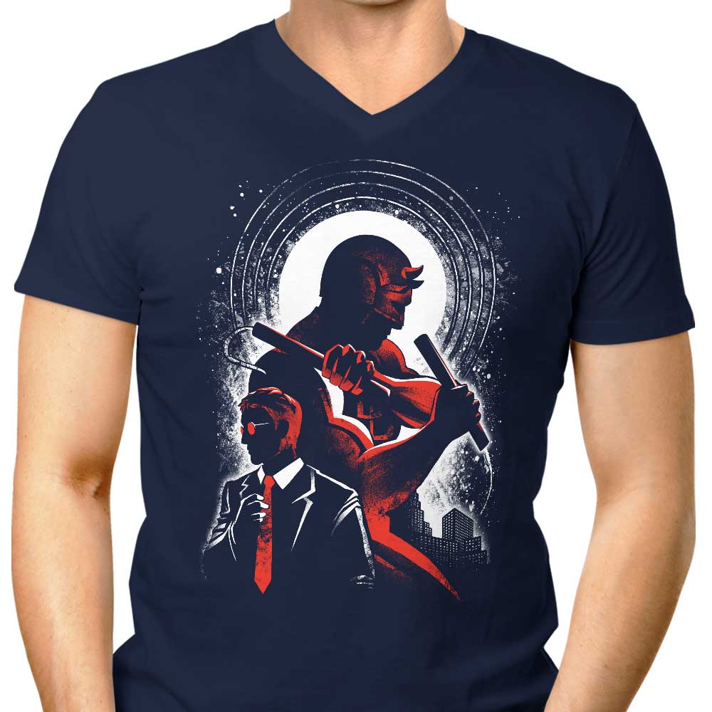 Men's V-Neck Devil Lawyer T-Shirt