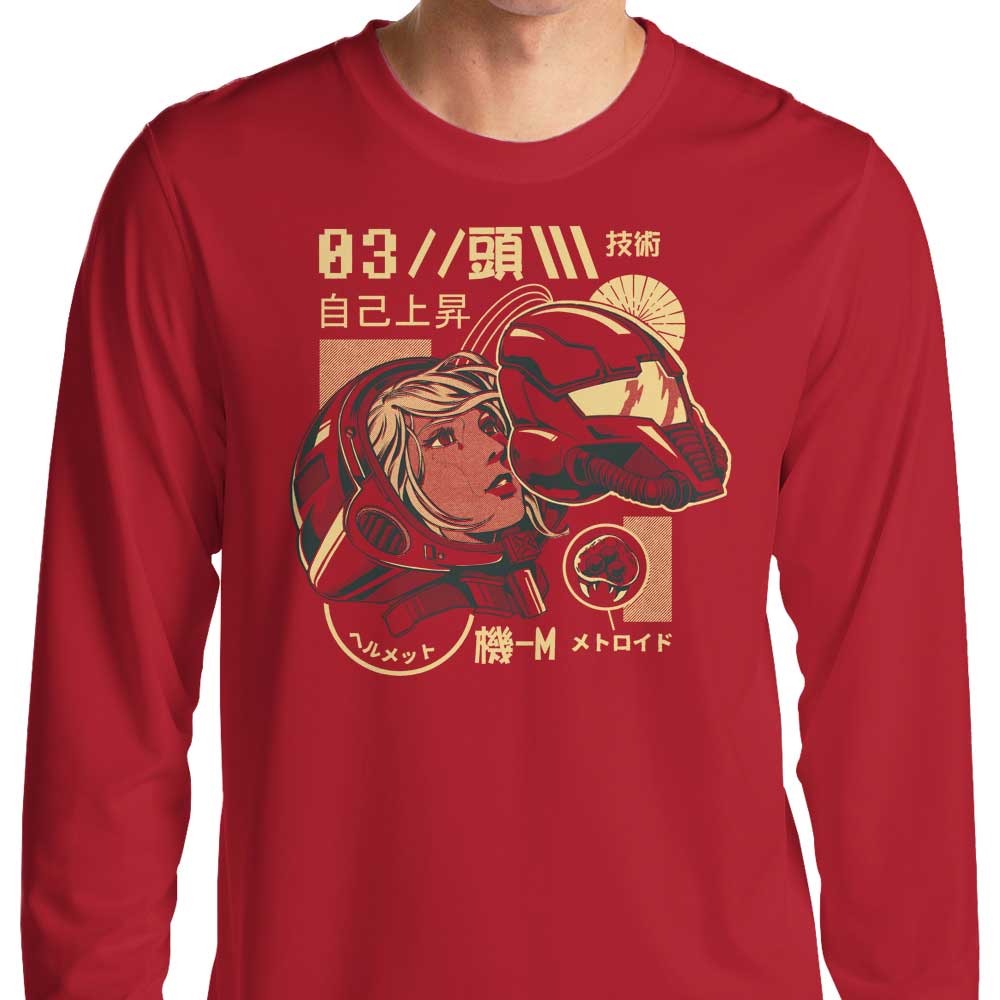 Ilustrata's S-Head Long Sleeve Crewneck T-Shirt in S - 4XL Sizes