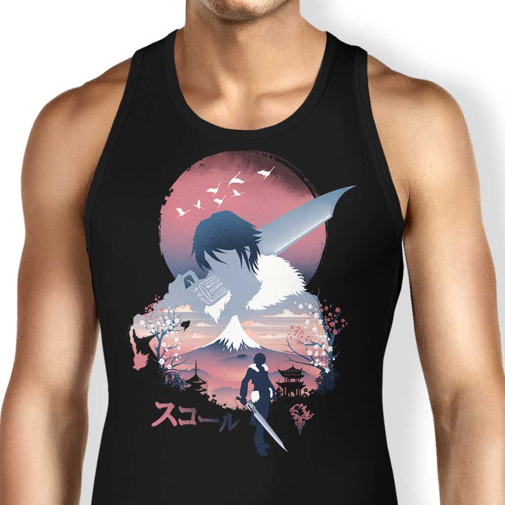 Stylish Squall Ukiyo-e Design Men's and Women's Unisex Tank Top