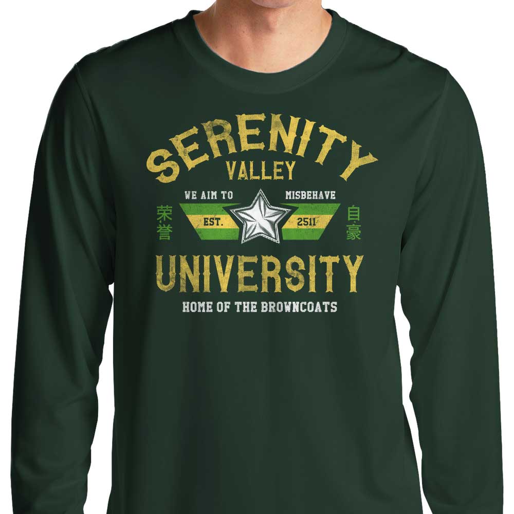 Comfortable Long Sleeve T-Shirt from Serenity Valley University