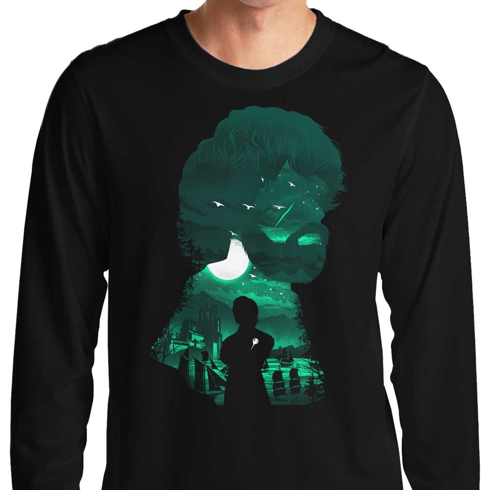 The Halfman Long Sleeve Crewneck T-Shirt by Dandingeroz