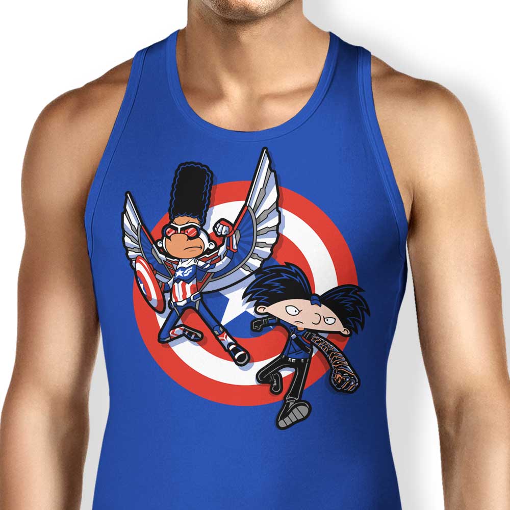Captain Tallhair and Football Soldier Men's and Women's Unisex Stylish Tank Tops
