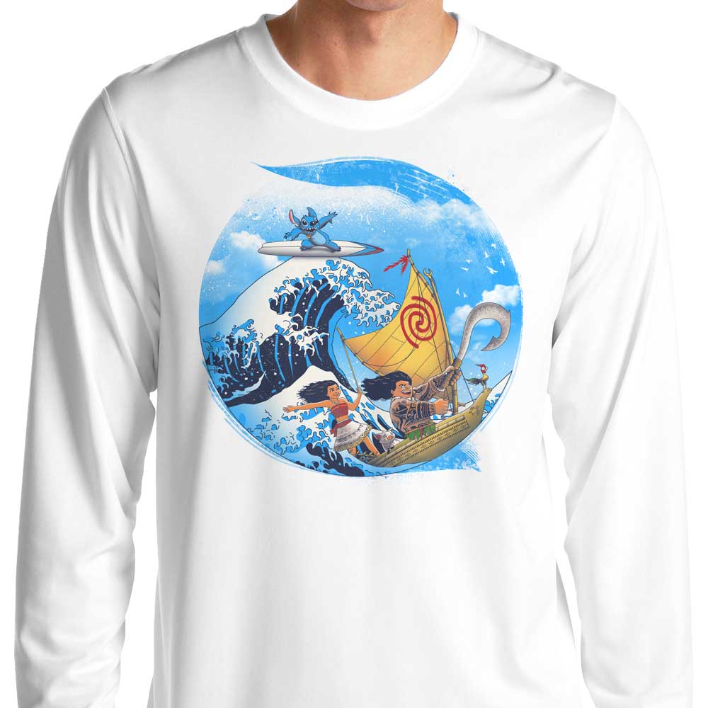 XENOS Tropical Adventure Long Sleeve Crewneck T-Shirt in S - 4XL