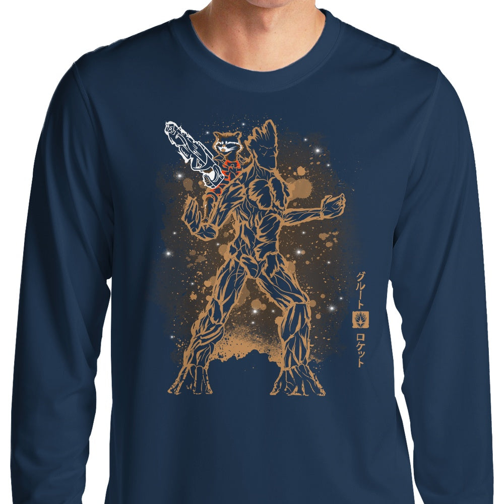 Soulkr's Long Sleeve 'Tree and Raccoon' Stylish T-Shirt