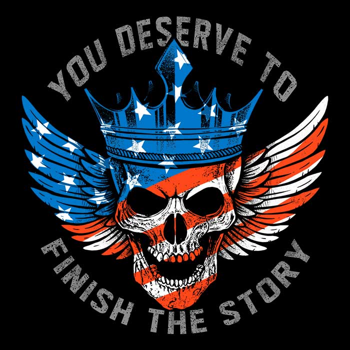 Long Sleeve Finish the Story T-Shirt from Alemaglia