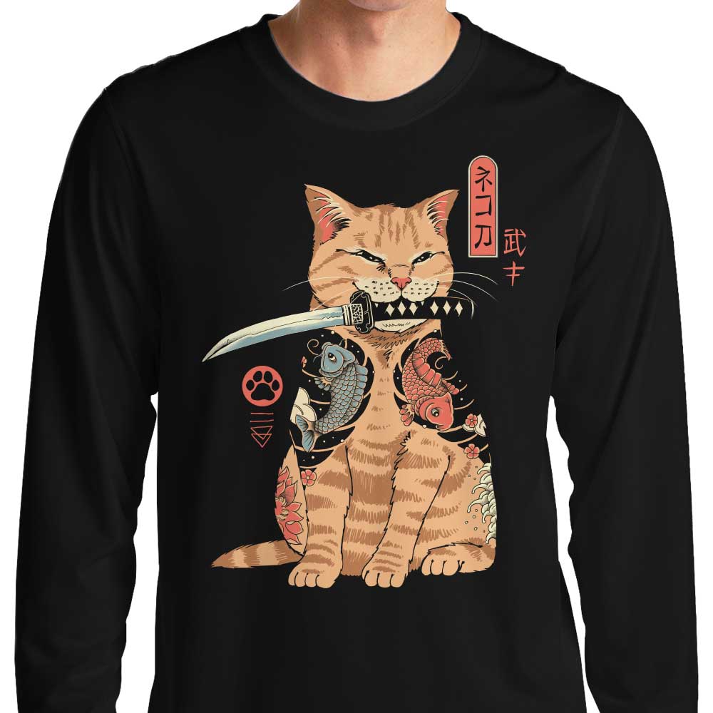 XENOS Catana Brand Long Sleeve Crewneck Sweatshirt T-Shirt