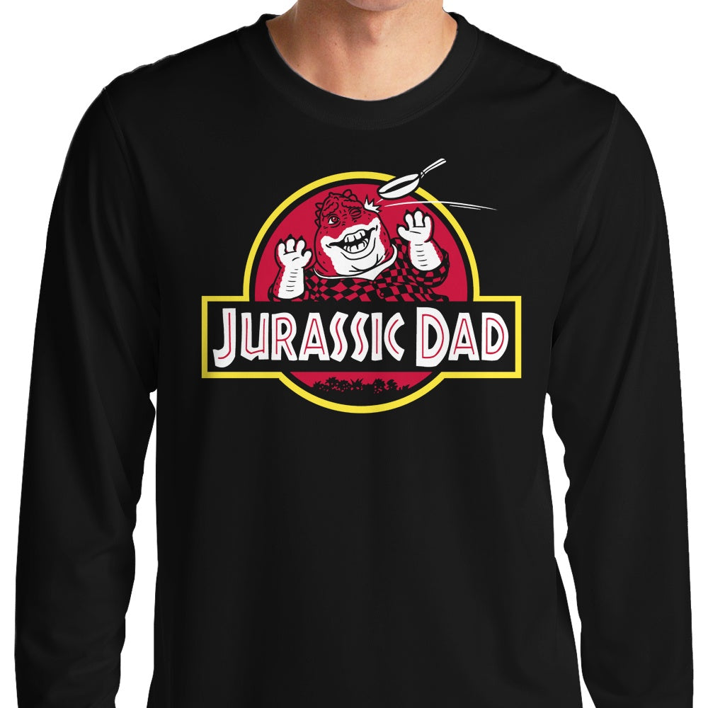 Raffiti's Jurassic Dad Long Sleeve Crewneck T - Shirt in S - 4XL Sizes