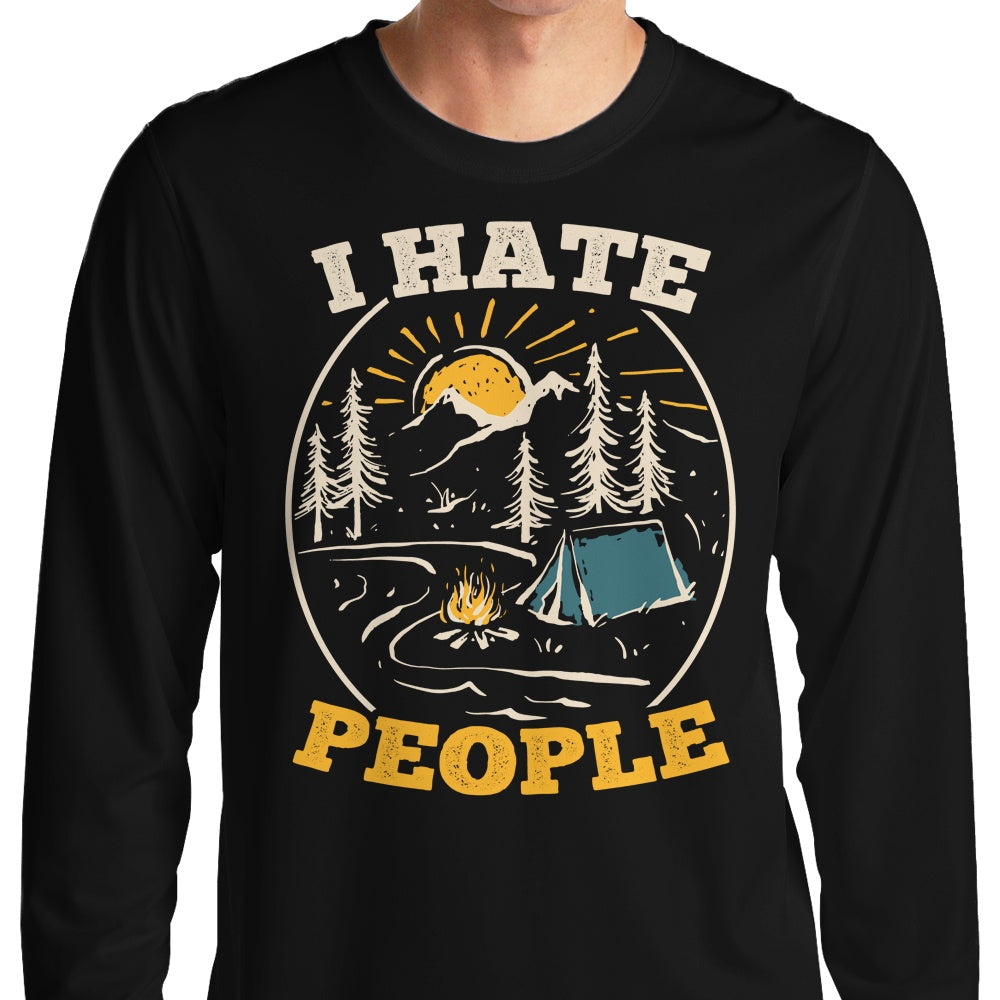 Long Sleeve T-Shirt with the 'I Dislike People' Slogan from CoD Designs