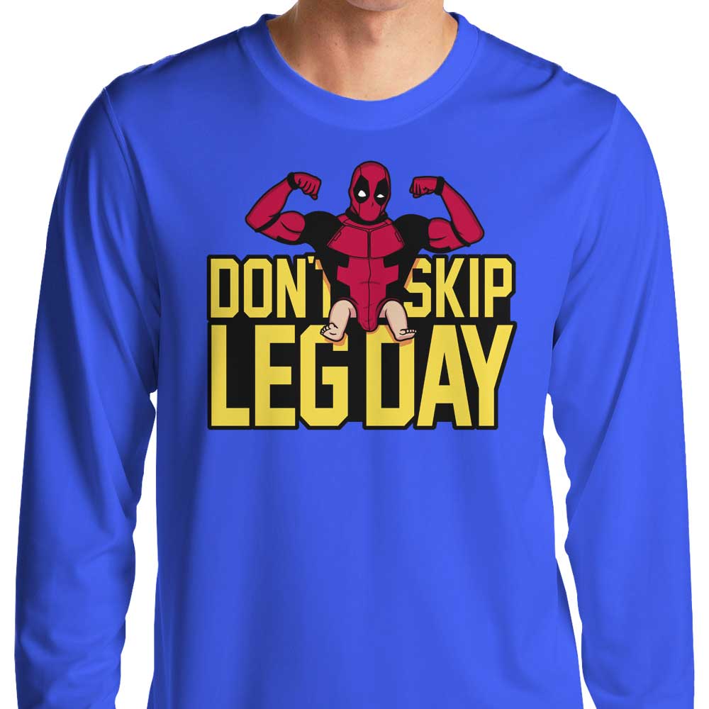 Raffiti's 'Don't Skip Leg Day' Comfortable Long Sleeve T - Shirt
