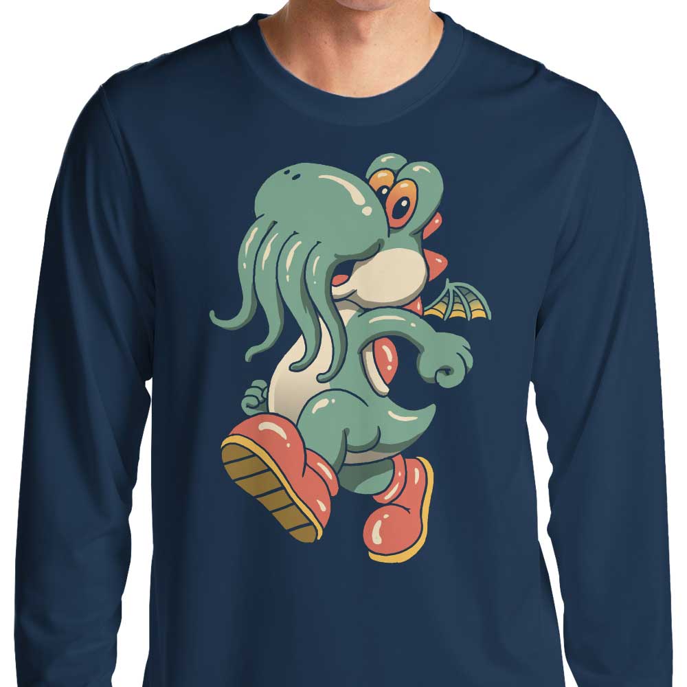 Long Sleeve Dino Cthulhu Graphic T-Shirt by XENOS