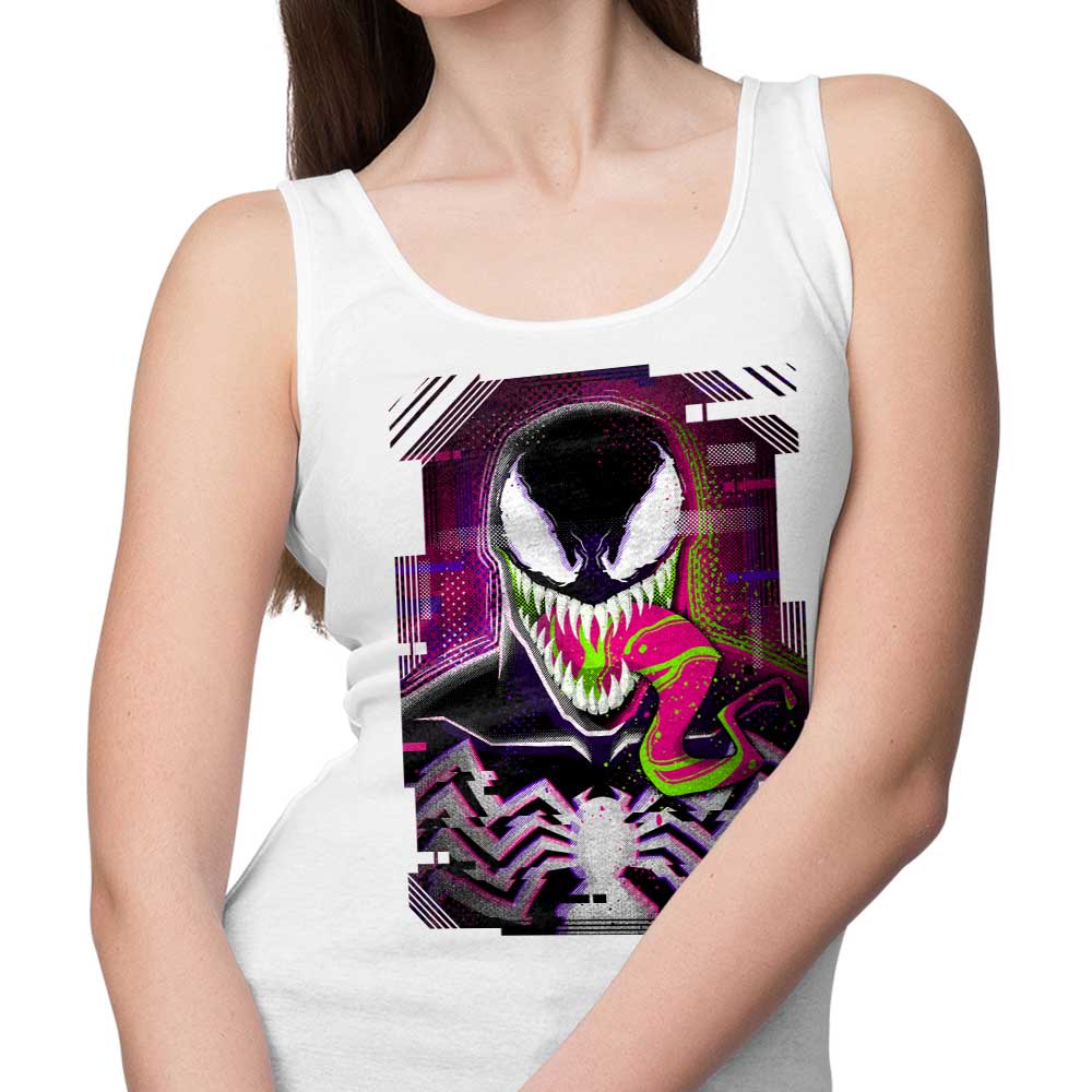 Glitched Symbiote Design Men's and Women's Unisex Comfortable Tank Top