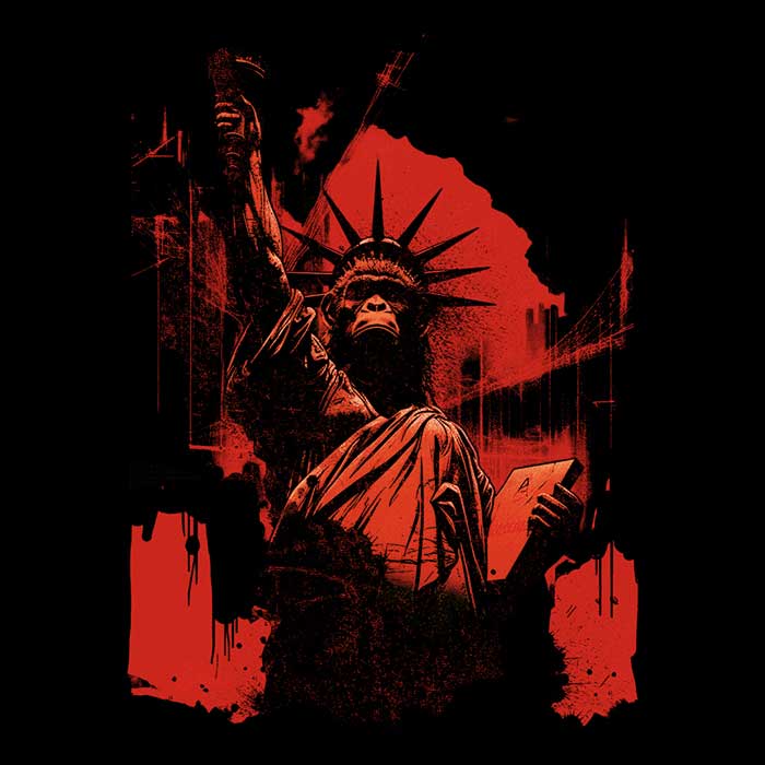 Kharmazero's Primal Liberty Long Sleeve Crewneck T - Shirt for Men and Women