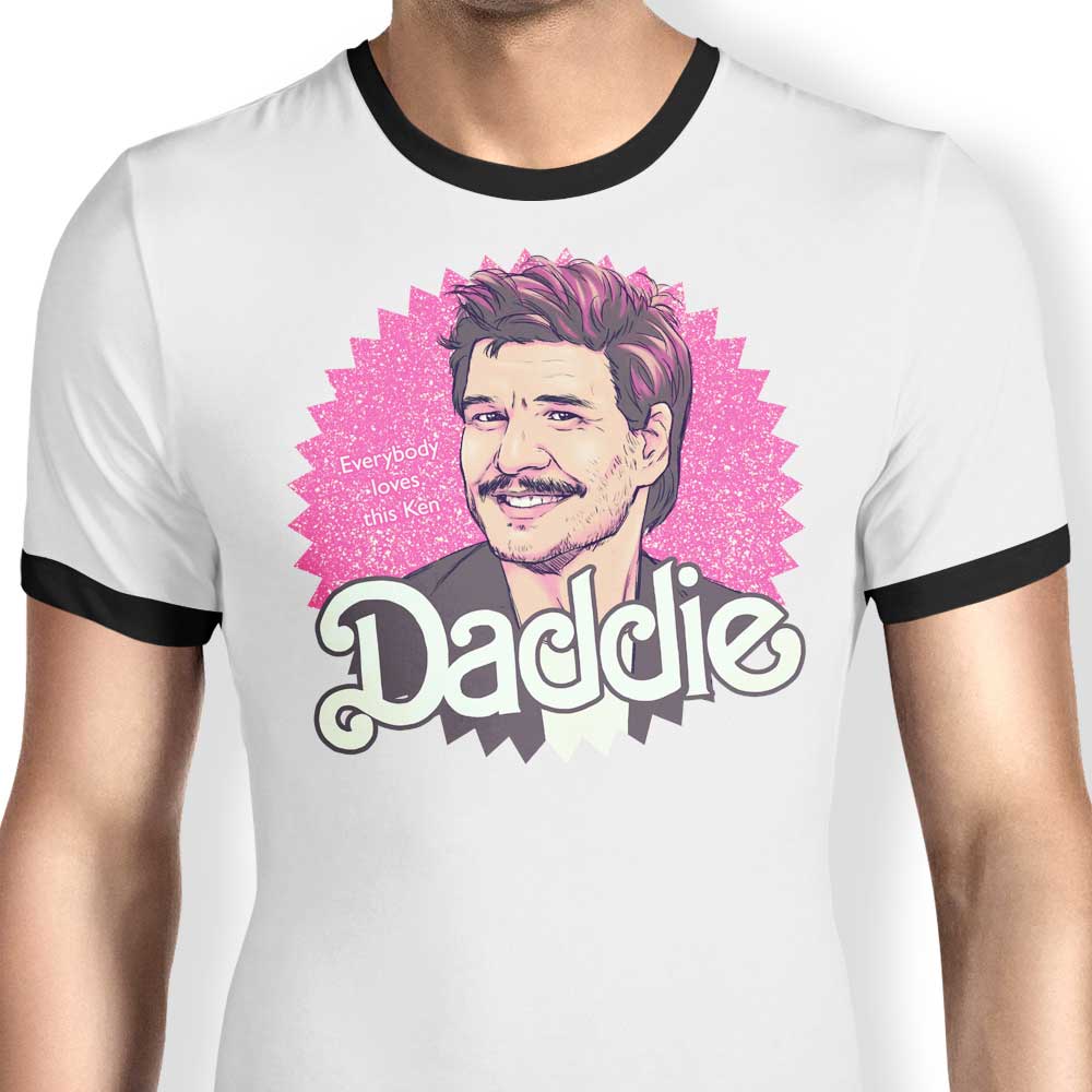 Geekydog Men's Comfortable Ringer T-Shirt in S - 4XL Sizes