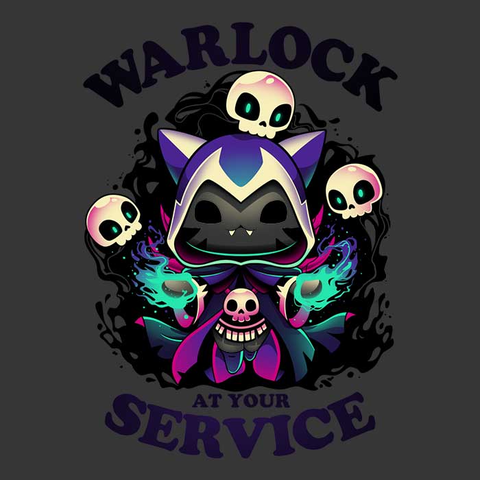 Warlock at Your Service - Stylish Men's Ringer T-Shirt for All Sizes