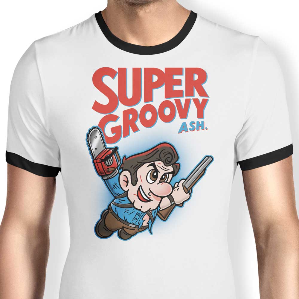 Ultra Cool Super Groovy Men's Ringer T-Shirt