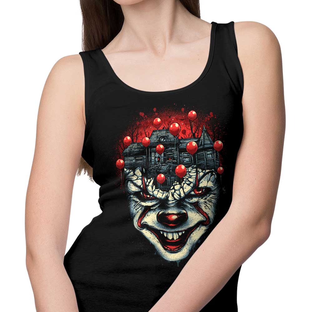 Comfortable Red Balloons Print Tank Tops for Men and Women