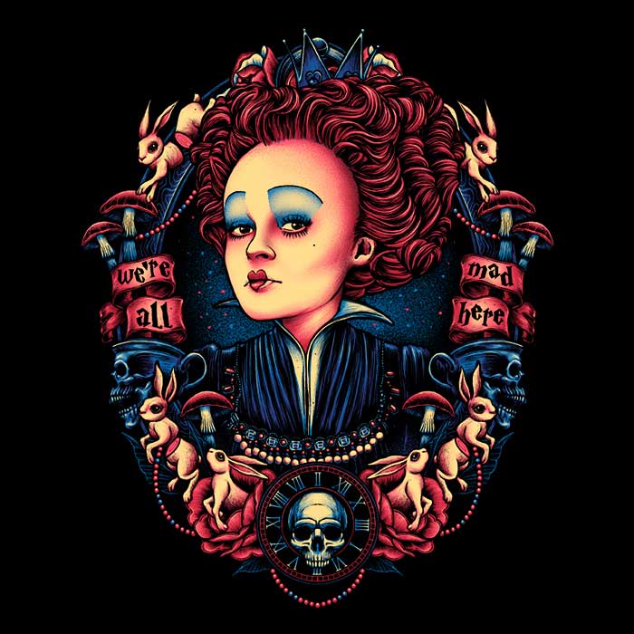 Red Queen Inspired Men's Ringer T-Shirt by Glitchygorilla