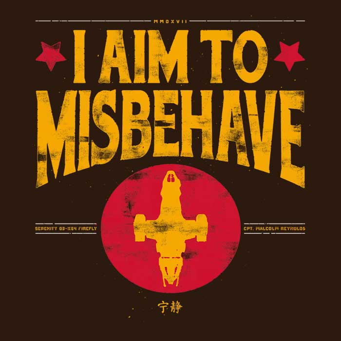 CaptainHarHar's Rebellious 'Aim to Misbehave' Tank Top