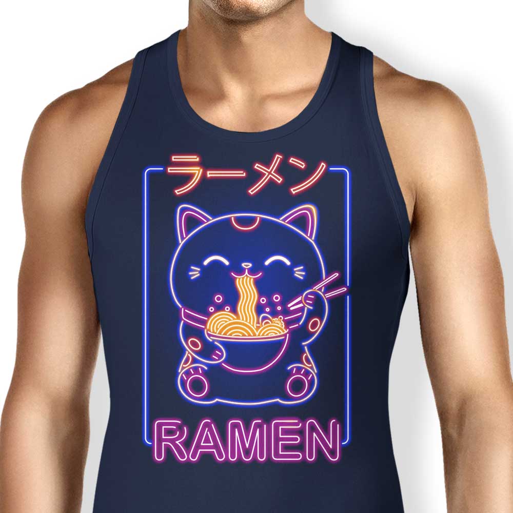 Neon Maneki - Neko Print Unisex and Women's Tank Top