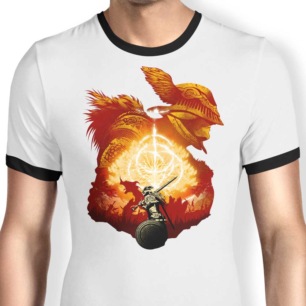 Elden Adventure-themed Ringer Style T-Shirt for Casual Wear