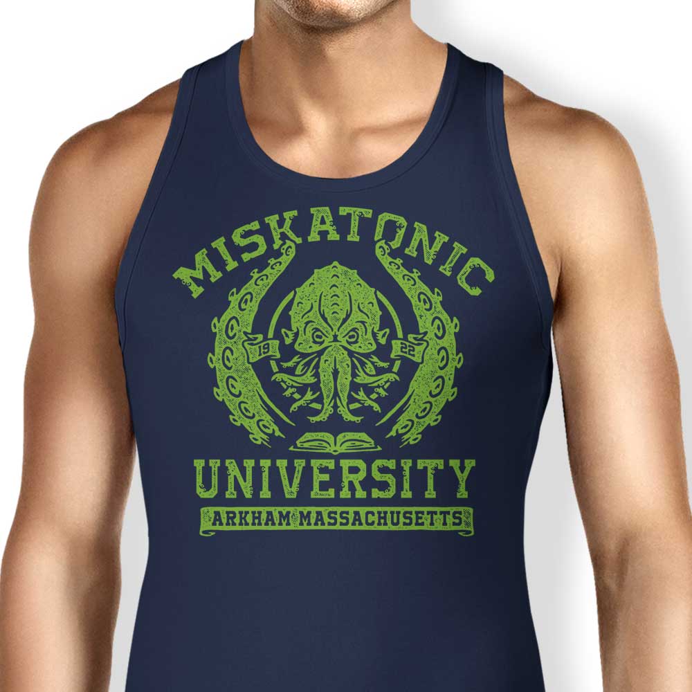 Comfortable Miskatonic University Branded Tank Tops for Men and Women