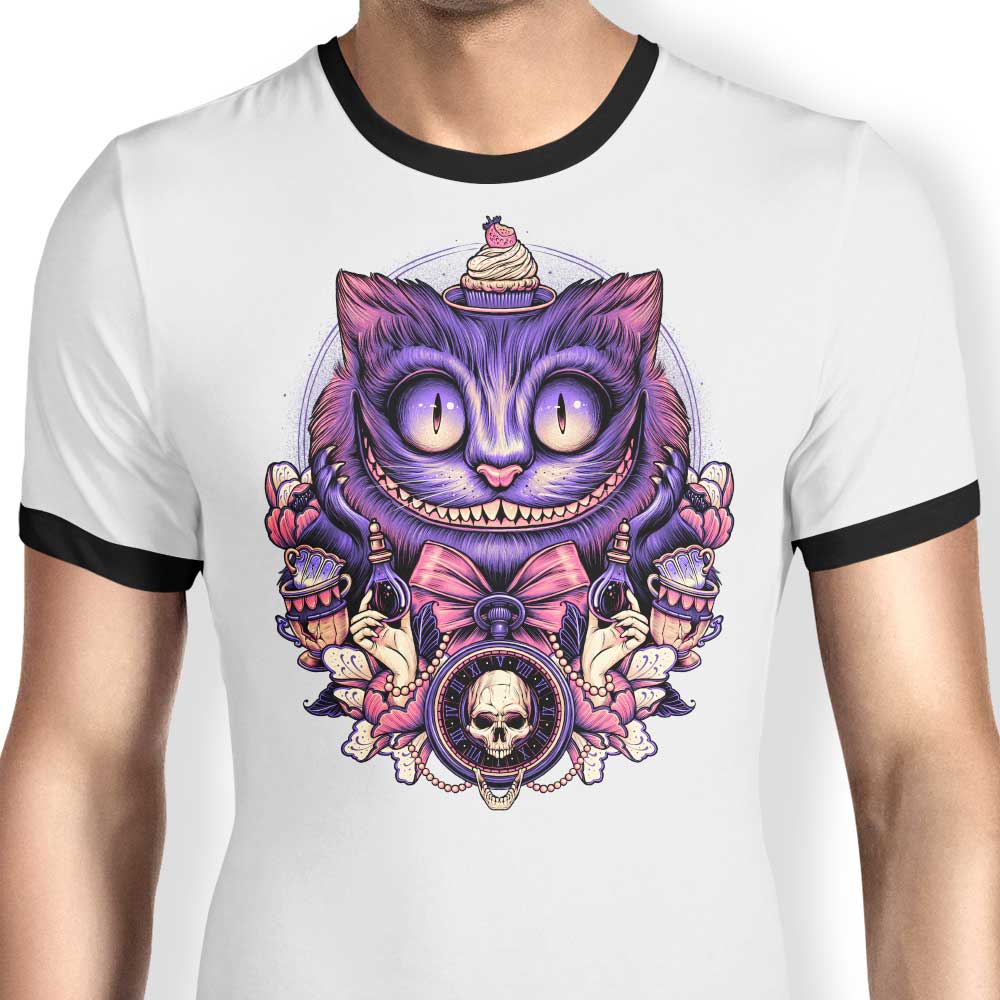 The Enigmatic Smile - Men's Stylish Ringer T-Shirt