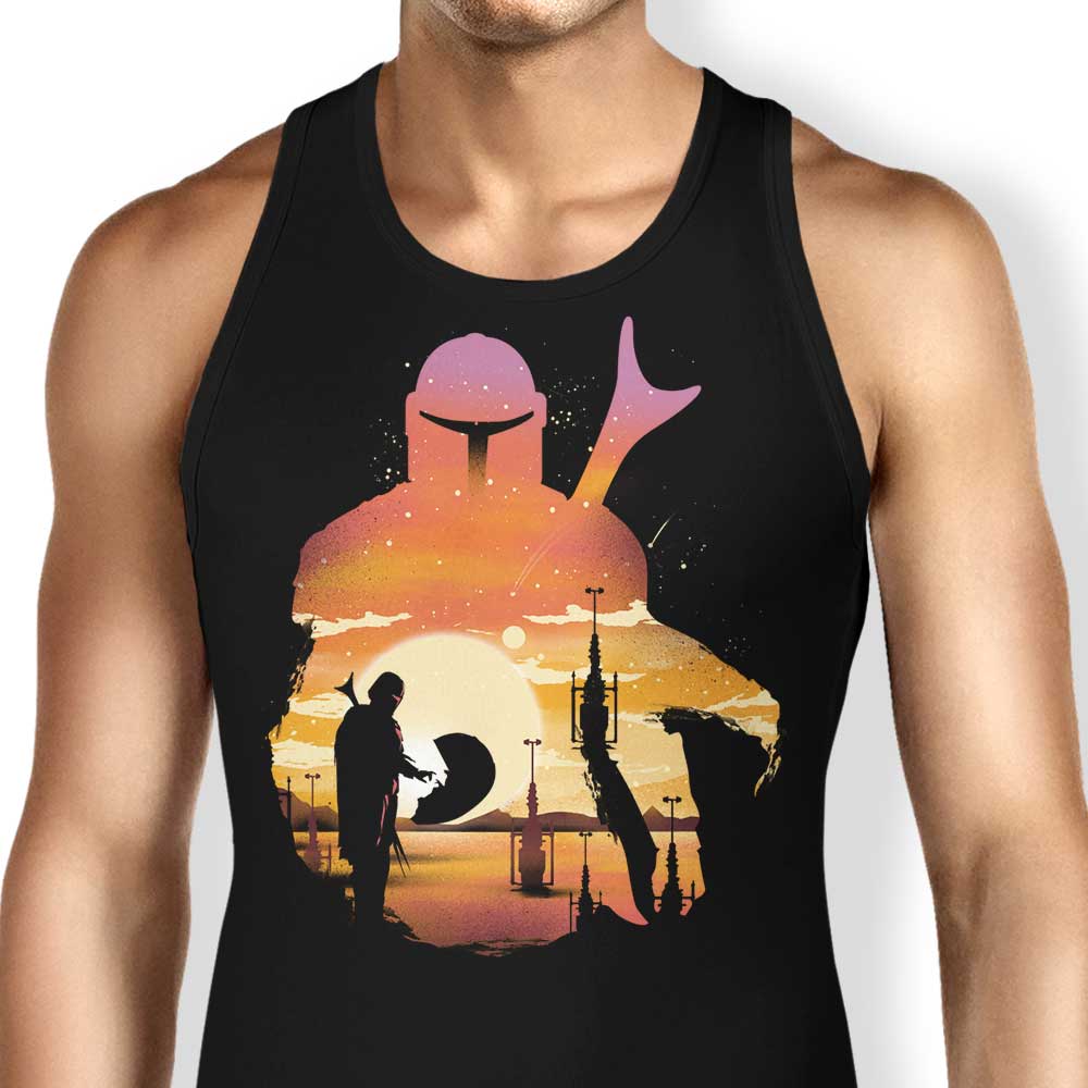 Mando Sunset Men's and Women's Unisex Fashionable Tank Top
