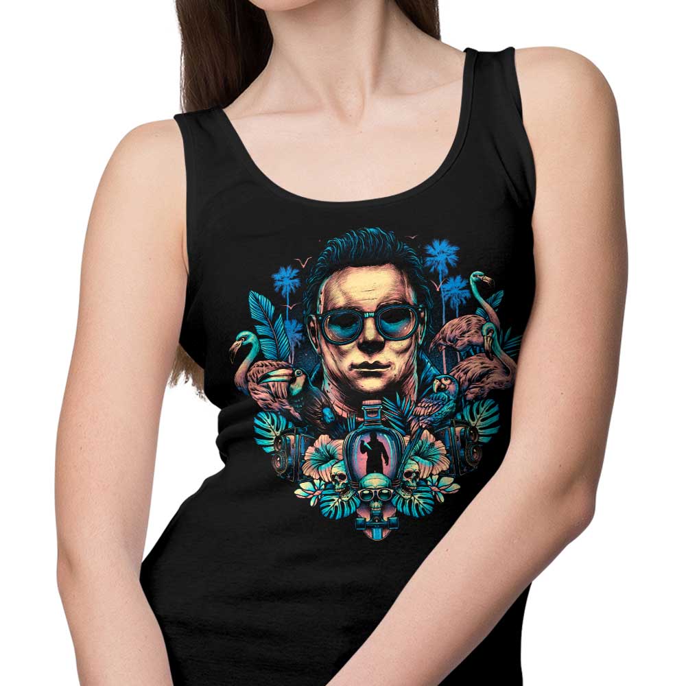 Glitchygorilla's Comfortable Tropical Slasher Tank Tops for Men and Women