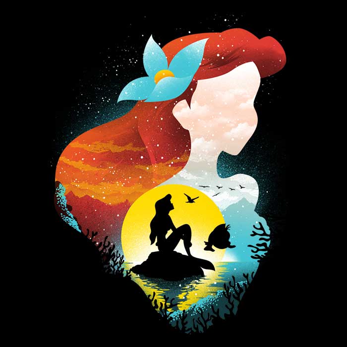 Sea Princess Inspired Silhouette Tank Top for Women
