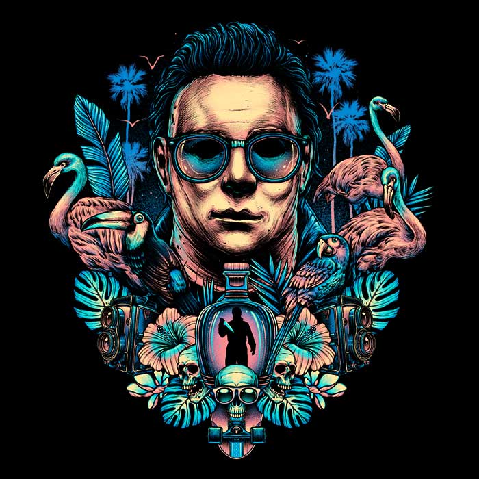 Glitchygorilla's Comfortable Tropical Slasher Tank Tops for Men and Women