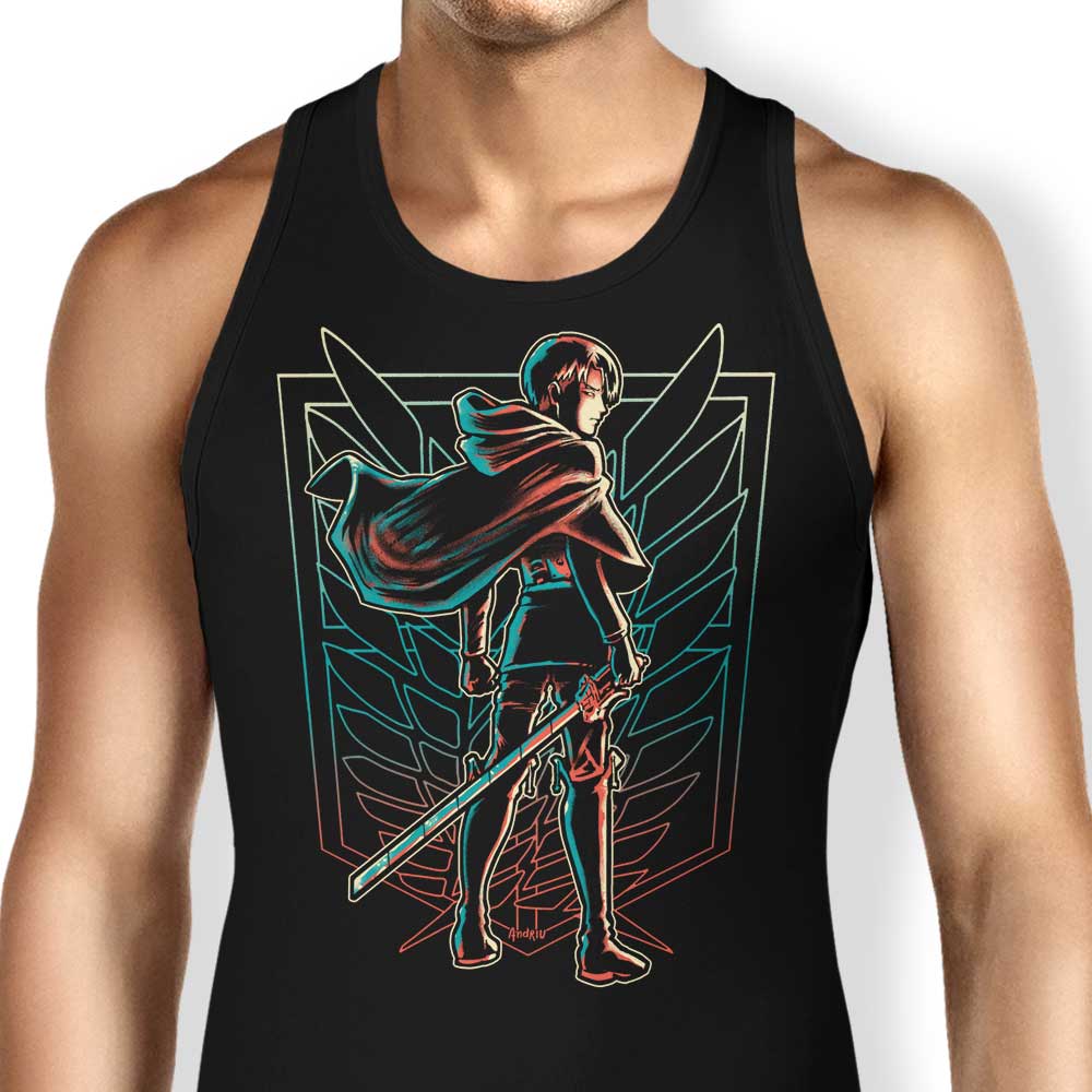 Powerful Soldier-themed Tank Top from Andriu Illustrations