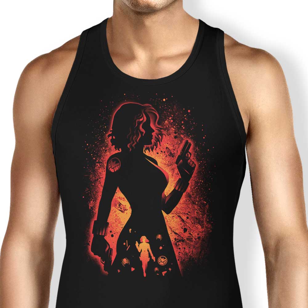 Alemaglia's Alluring Black Widow Comfort Tank Top