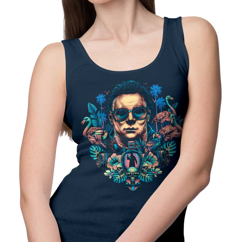 Glitchygorilla's Comfortable Tropical Slasher Tank Tops for Men and Women