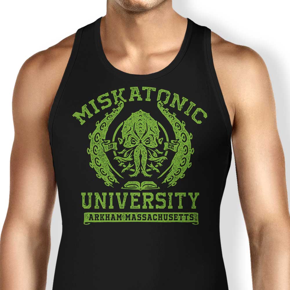Comfortable Miskatonic University Branded Tank Tops for Men and Women