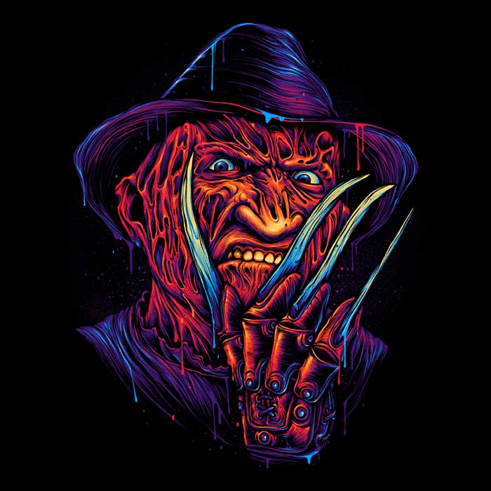 Stunning Glowing Nightmare Ringer Style T-Shirt