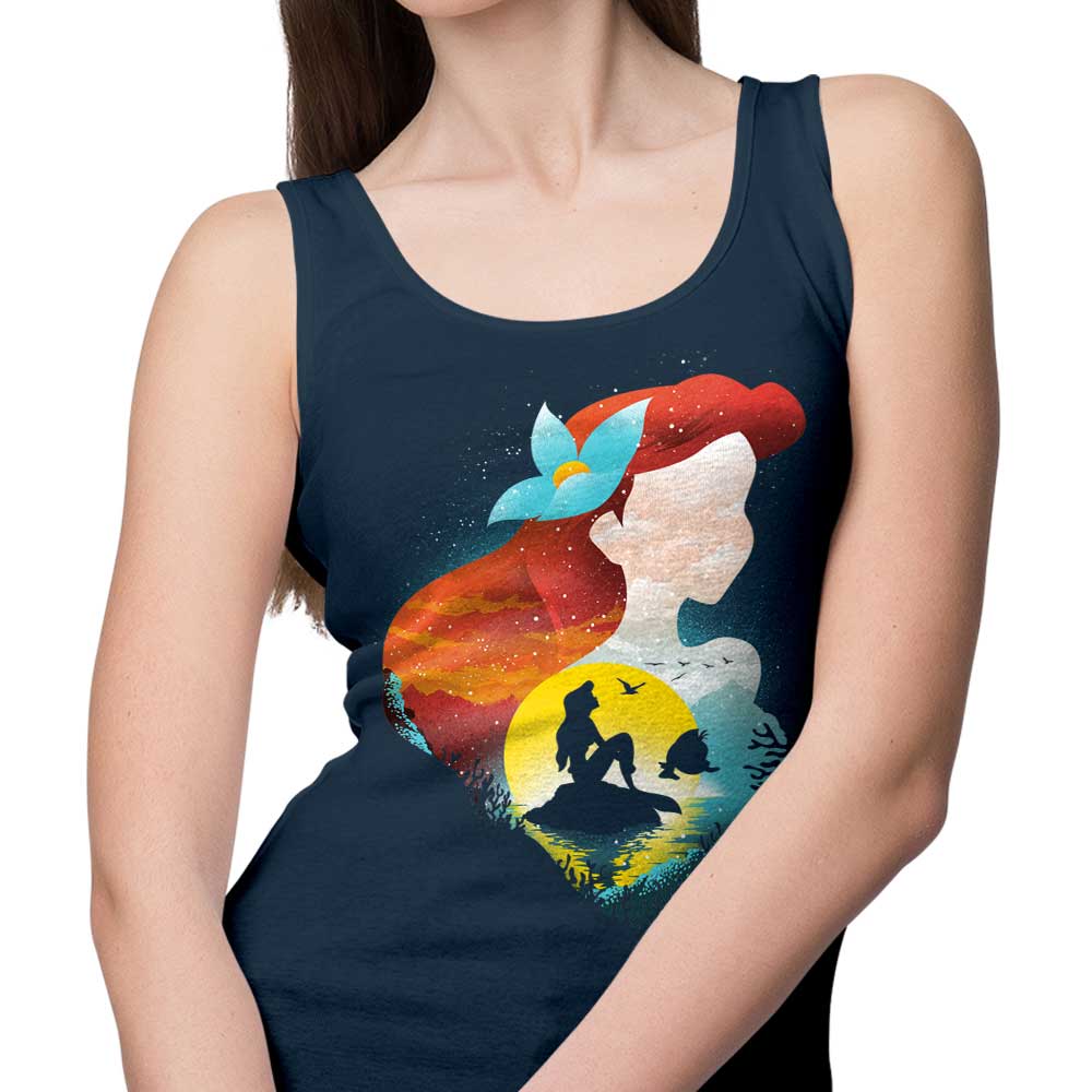 Sea Princess Inspired Silhouette Tank Top for Women