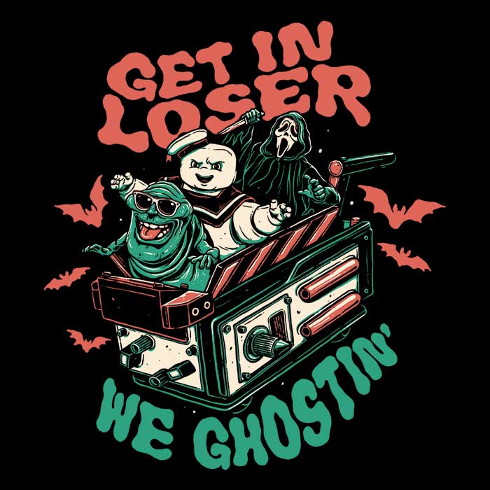 Momma Gorilla's 'We Ghostin' Men's Ringer Style Cotton T - Shirt