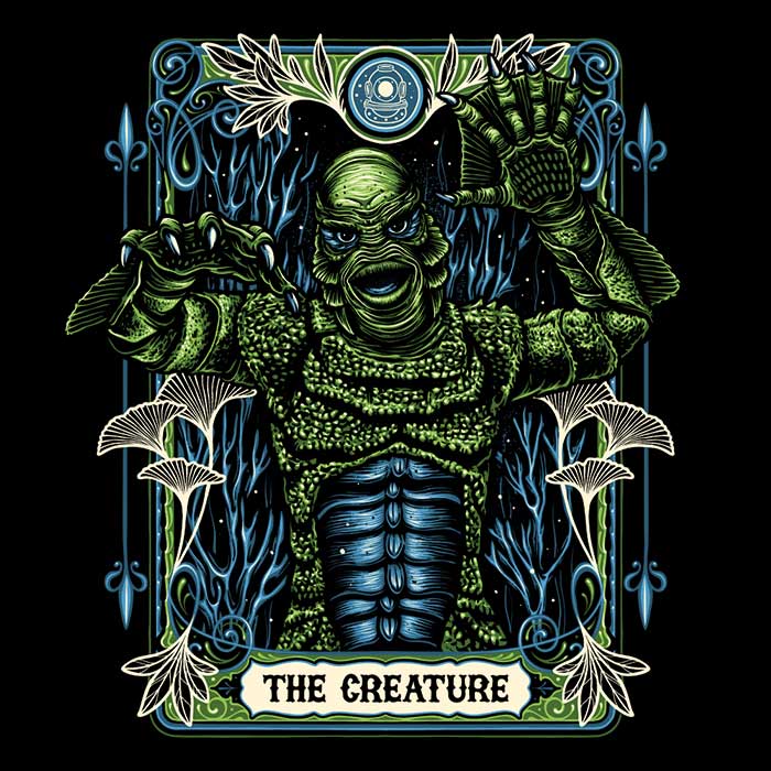 Glitchygorilla's Stylish The Creature Ringer T - Shirt