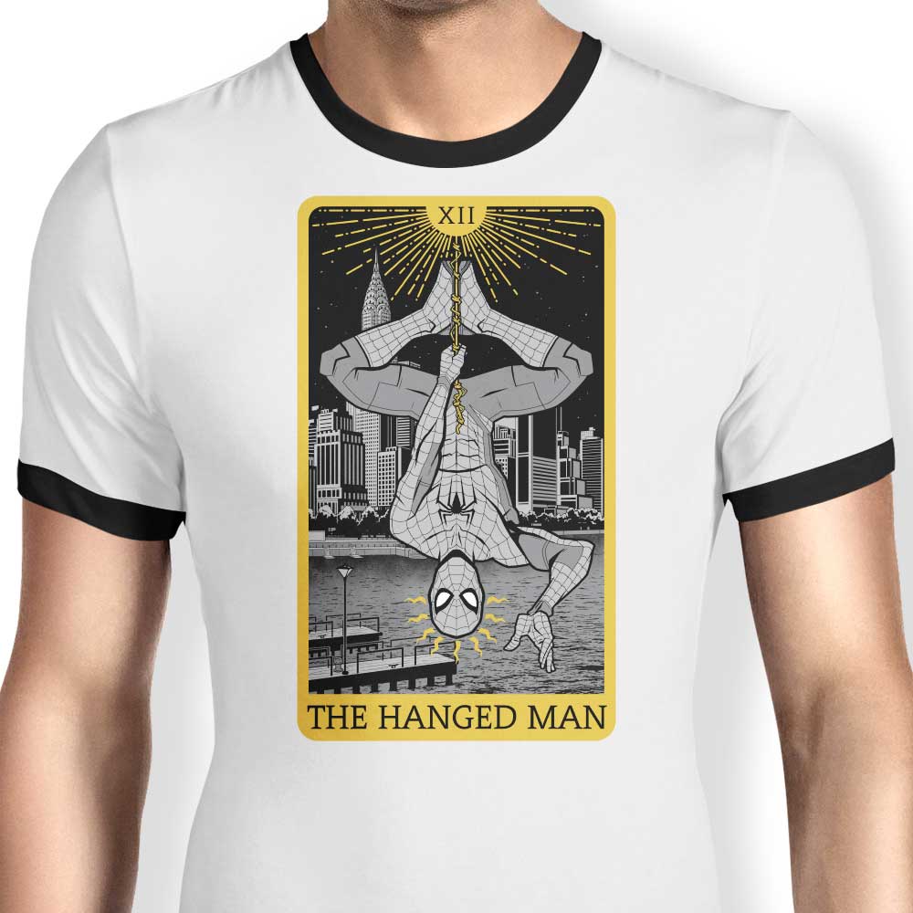 Tarot - The Hanged Man Design Men's Cotton Ringer T-Shirt