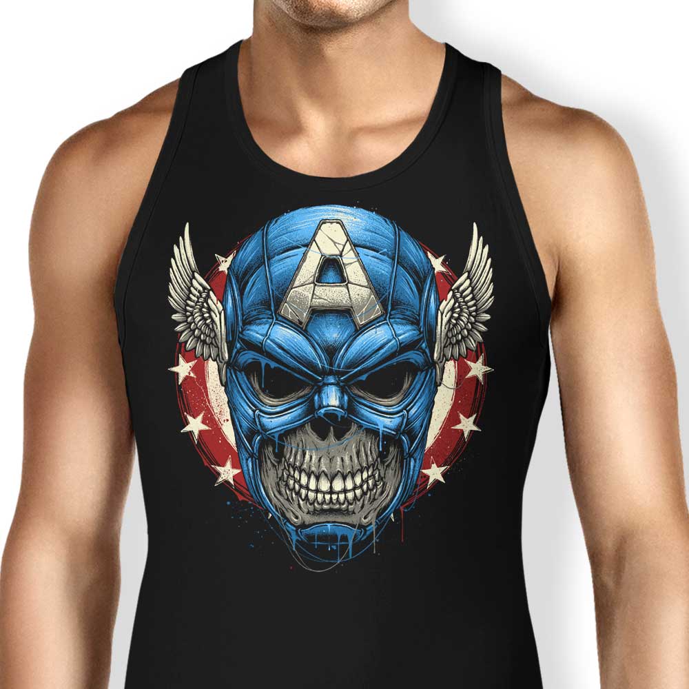 Star Spangled Skull Design Men's and Women's Unisex Tank Top