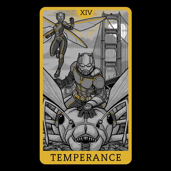 Danielmorris1993's Tarot Temperance Men's Ringer Cotton T-Shirt