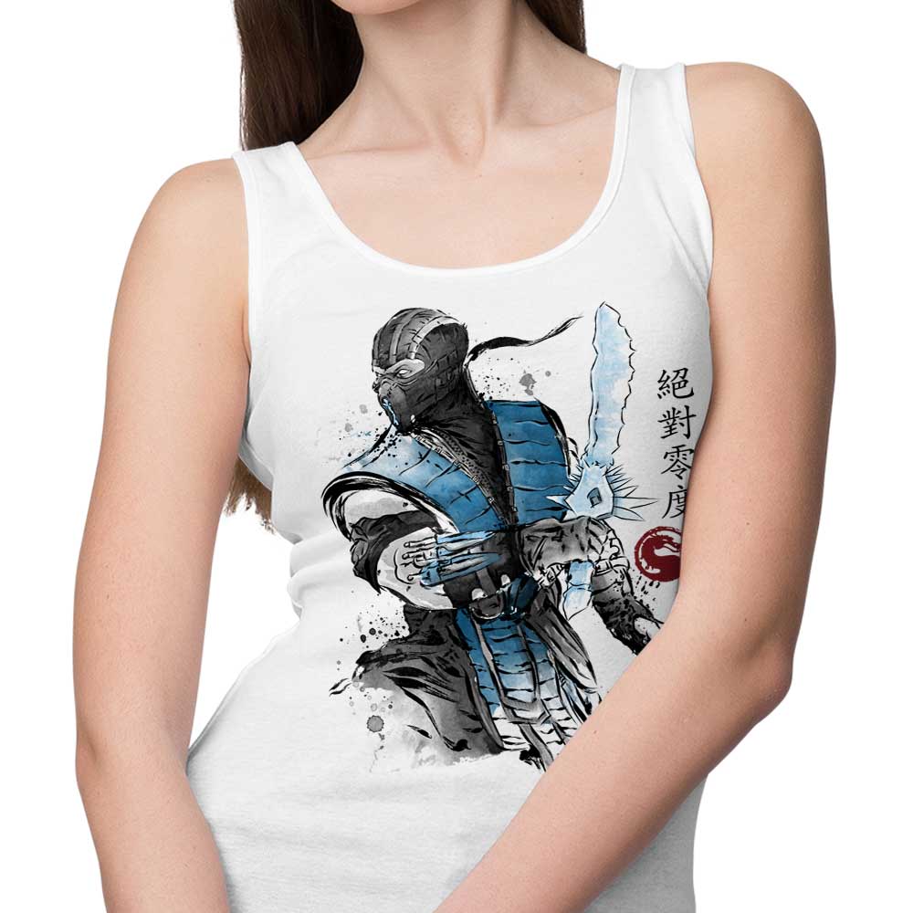 Ice Warrior Sumi-e Men's Athletic Tank Top for Intense Workouts