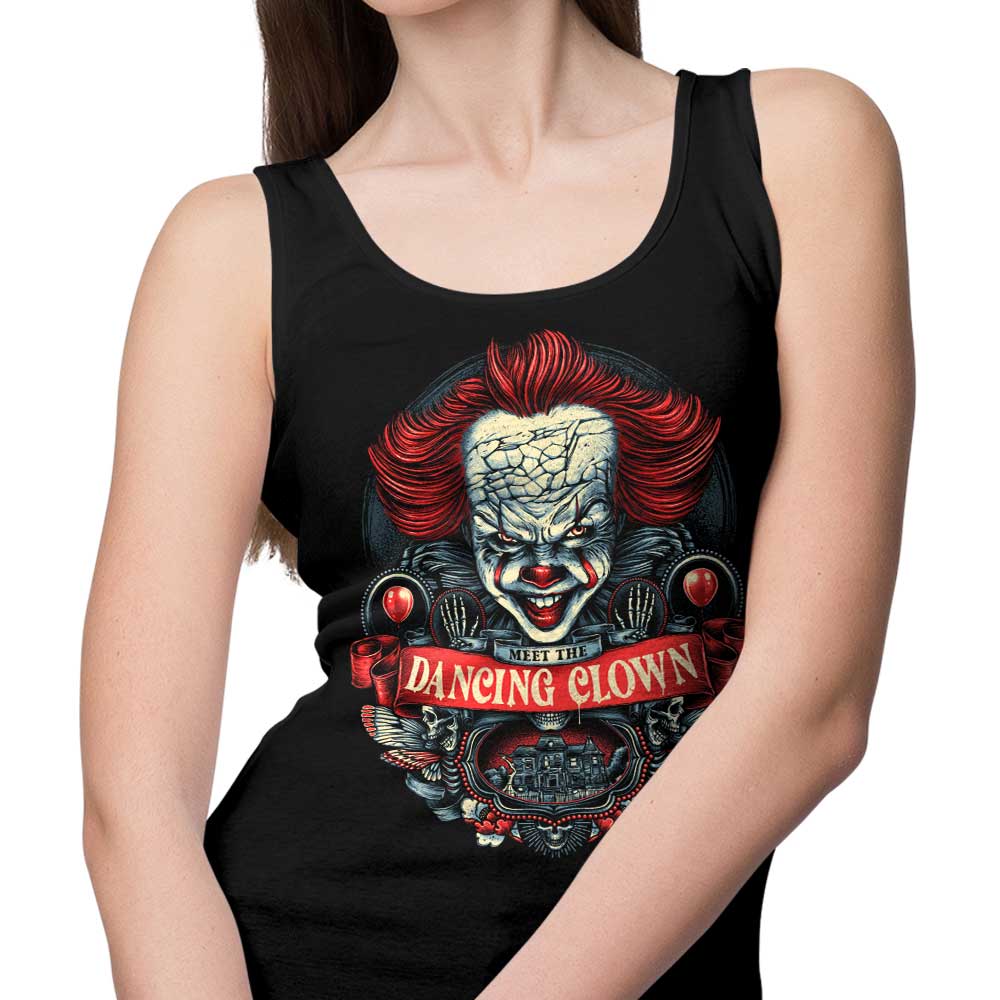 Meet the Enchanting Dancing Clown Design - Men's and Women's Comfortable Tank Tops