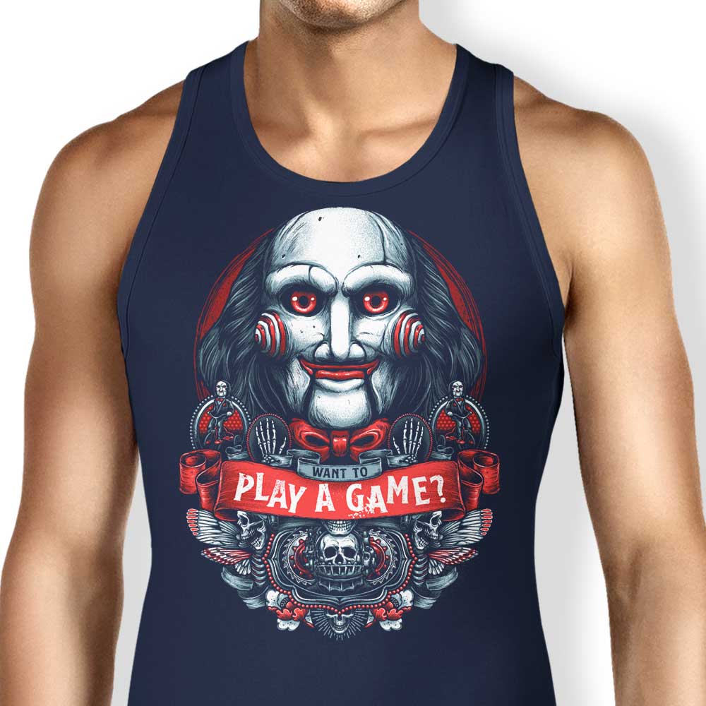 Glitchygorilla's 'Let's Play a Game' Comfortable Tank Tops for All Genders