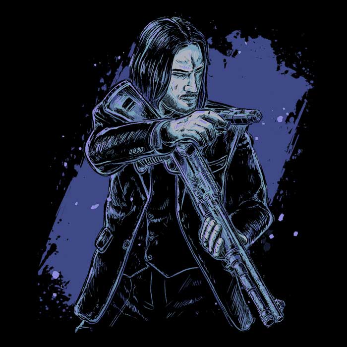 xMorfina's Lethal Assassin Style Men's Comfortable Ringer T - Shirt
