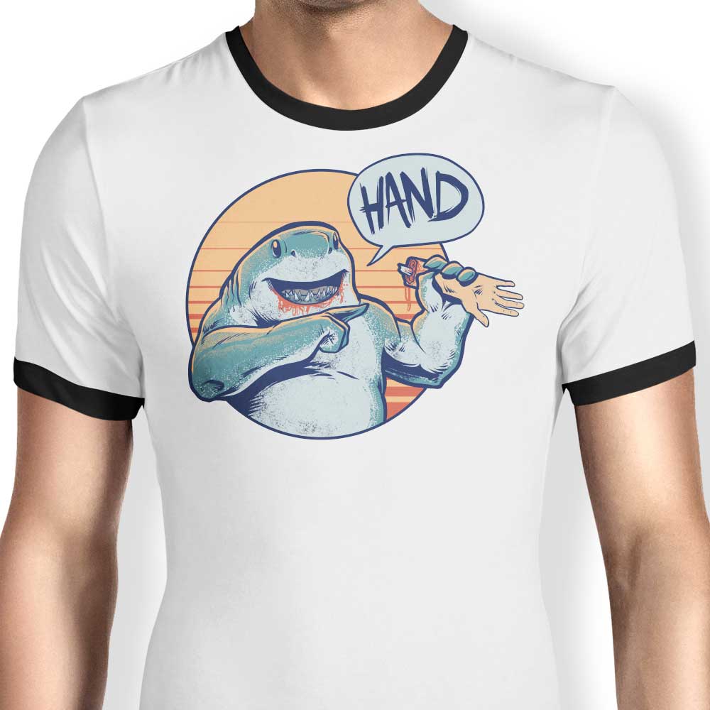 Stylish Men's Hand - Ringer Cotton T - Shirt in S to 4XL Sizes