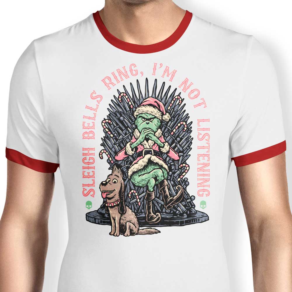 Momma Gorilla's 'I'm Not Listening' Men's Classic Ringer T - Shirt